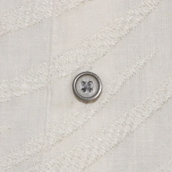 Robert Graham NWT Grand Palms Casual Button Down Shirt Sz M Classic Fit in White